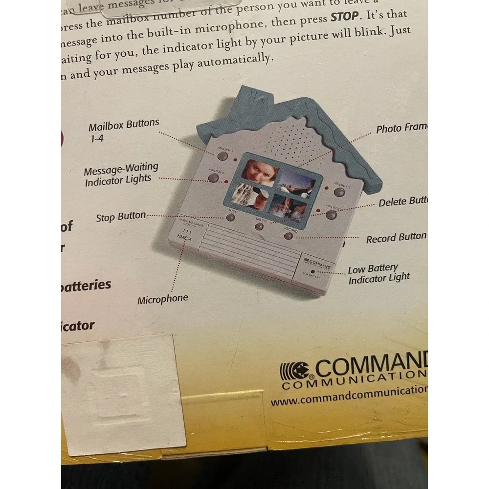 HOME MESSAGE CENTER COMMAND COMMUNICATIONS MICROPHONE & RECORDER